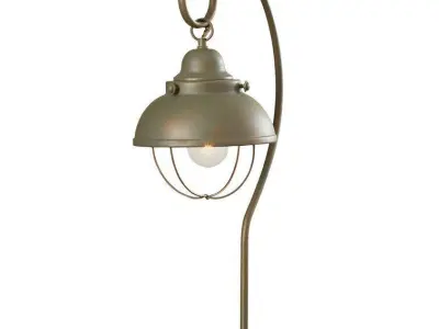 Wellfleet Mediaval Copper Arched Table Lamp Light 3D model
