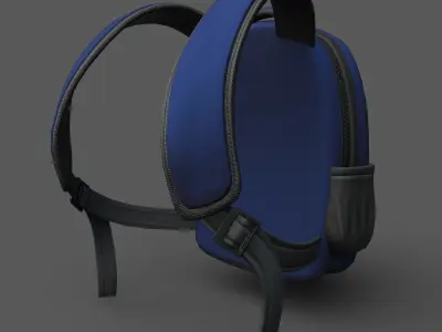 Backpack human ver5 Low-poly 3D model