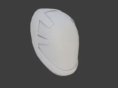 SciFi Helmet Base Mesh SCH4 3D model