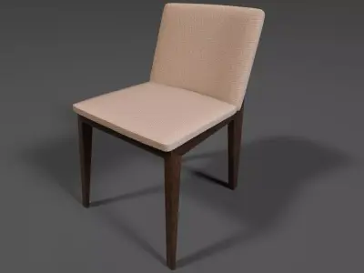 Chair 3D modal Low-poly 3D model