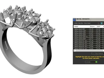 Jewelry ring 213 3D print model