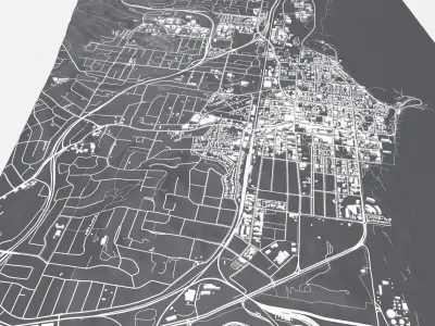 Cityscape Wollongong New South Wales Australia 3D model