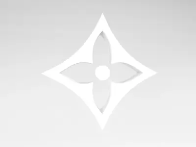 Louis Vuitton Pattern v1 004 Free low-poly 3D model