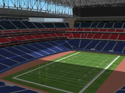 NRG Stadium - Houston Low-poly 3D model