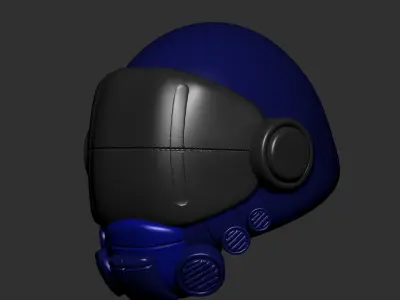 helmet high poly sculpt 3d printable ver 7 3D model 3D model 101