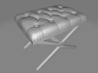 Mariano Vanity Stool Piano Chair 3D model