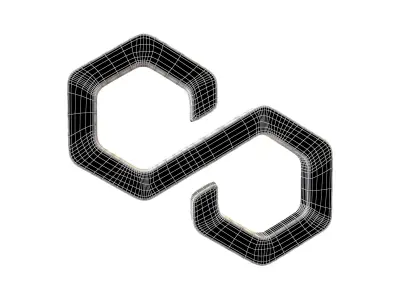 Polygon Coin v2 001 Low-poly 3D model