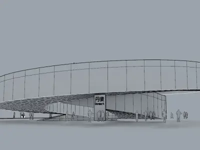 Denmark Pavilion with GH Script by BIG Architect  3D model