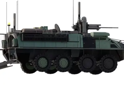 M1126 Stryker infantry carrier vehicle 3D model