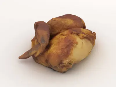 Roasted Half Chicken 3D model