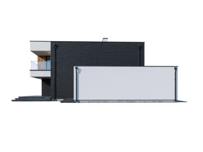 Moden house C-15 with BLENDER file 3D model