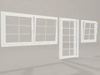 Realistic Windows window 3D model