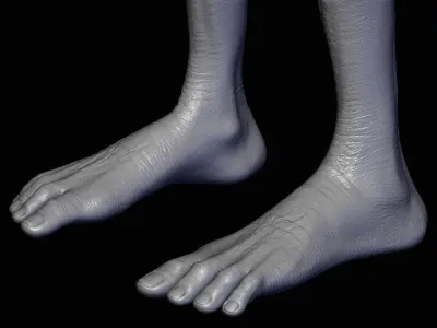 Realistic Alien 8 Sculpt 3D model