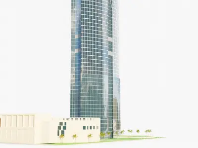 Rafal tower - saudi arabia 3D model