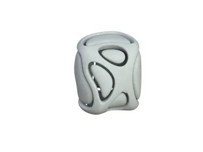 SciFi Cube Object No 68523 Low Poly Shape Low-poly 3D model