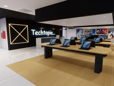 ELECTRONIC STORE DESIGN 3D model