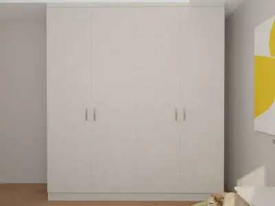 Minimal Bedroom Interior Scene  Vray 7  SketchUp 2025 3D model