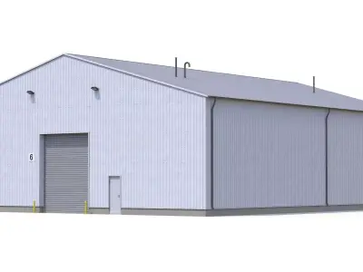 Industrial Building 39 PBR Low-poly 3D model