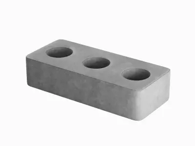 Concrete Brick B 03 Low-poly 3D model