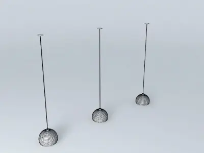Pendant three spheres Free 3D model