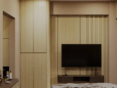 Compact Apartment Interior 3D Scene Low-poly 3D model
