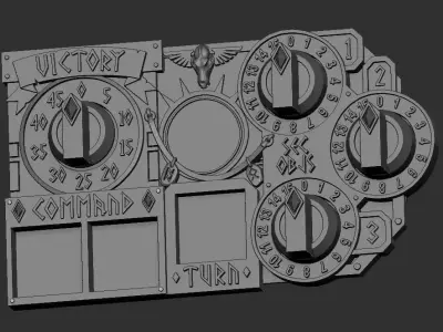 Armored Barbaric Wolf Superhuman Marine game tracker Warhammer 3D print model