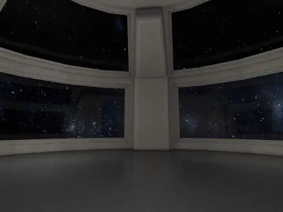 Sci Fi Room Low-poly 3D model