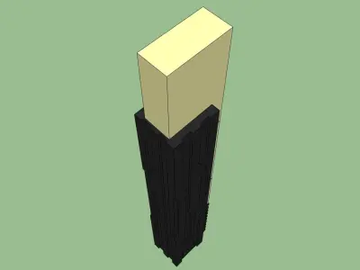 street pole light 3d sketchup model 3D model