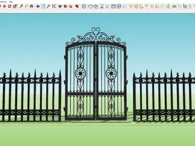 classic gate 3D model