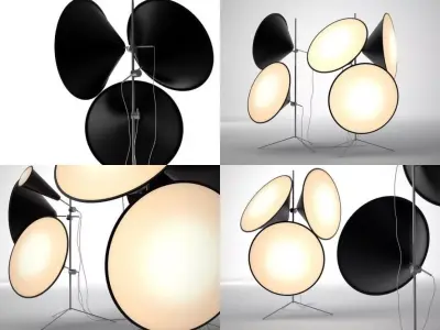 Cone Light Stand 3D model