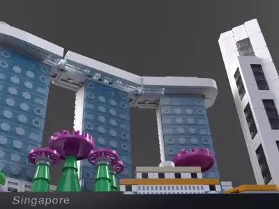 Lego Singapore 3D model