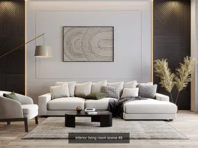 Interior Render-Ready 3D Scene With Natural Lighting VOL 04 3D Model Pack