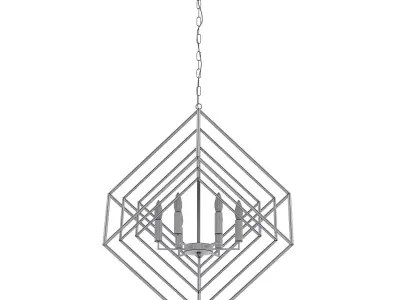 Marshallton Dimmable Geometric Chandelier by Brayden Studio 3D model