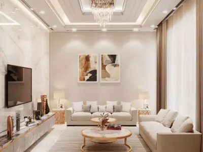 New Living Room Design  Free 3D model