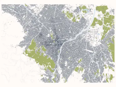 Sapporo City in Hokkaido Japan 3D model