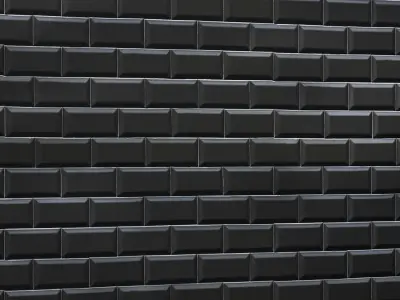 Tile black and white 3D model