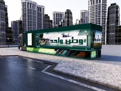 bus advertising 3D model