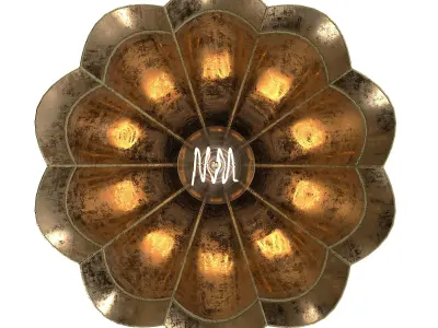 Gramophone Quirky Vintage Pendant Light 3D model