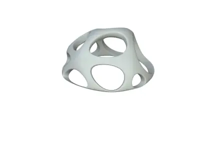 SciFi Cube Object No 57363 Low Poly Shape Low-poly 3D model