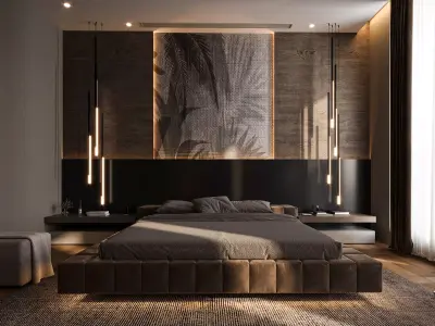 Bedroom 3D model 14
