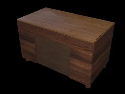 Office Desk Rigged 3D model