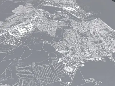 Cityscape Mariupol Ukraine  3D model