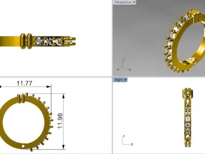 simple earring design   3D print model