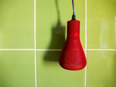 Spirals lampshade 3D print model