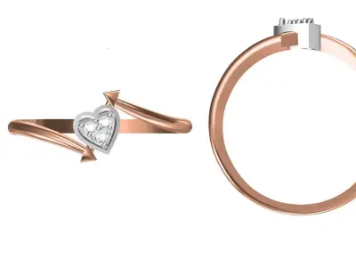 Light Weight Wedding Engagement Women Ring STL JCD Details 3D print model 10