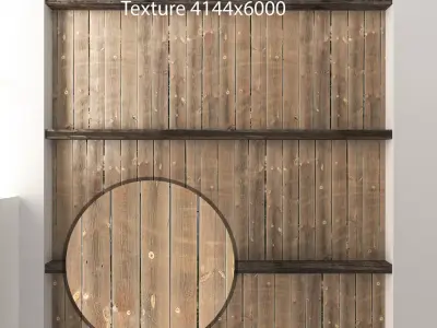 Wooden ceiling with beams 3 Texture