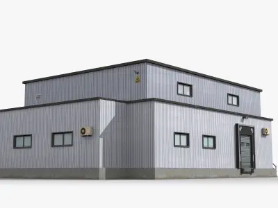 Factory x15 Low-poly 3D model