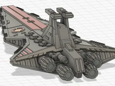 Venator-Class Republic Star Destroyer 3D print model