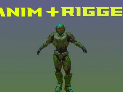 Spartan MKV Low-poly 3D model