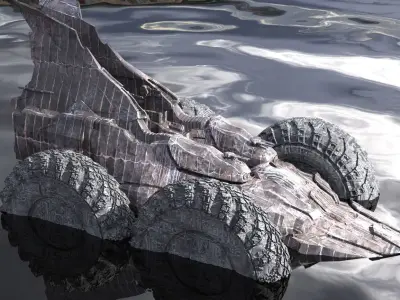 Space Roamer Mining laser Rover 1  3D model